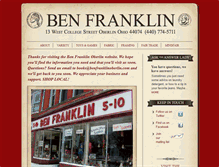 Tablet Screenshot of benfranklinoberlin.com